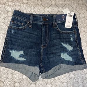 Hollister jean shorts, high rise